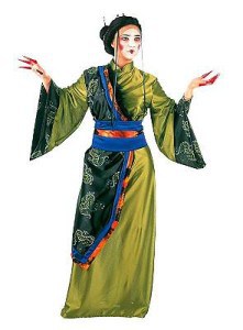 Geisha grün Kostüm 