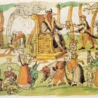 Darstellung des Hexensabbats aus der Chronik des Johann Jakob Wick