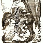 Kampf mit einem Drachen | Quelle: Fabelwesen Wiki