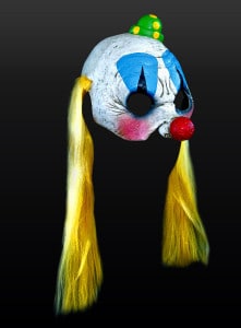  Cheerleader-Clowness Maske 