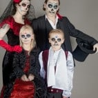 Dia de los Muertos Make-up Familienbild