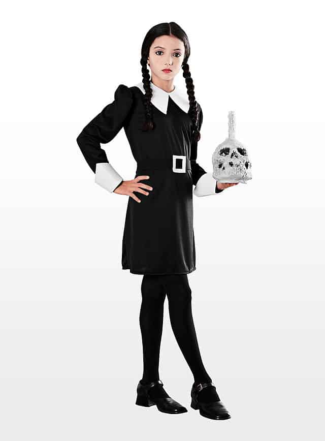 Rubie's Wednesday Addams Kostüm Für Mädchen | Halloween & Karneval | Netflix Serie | Ohne Schuhe & Perücke