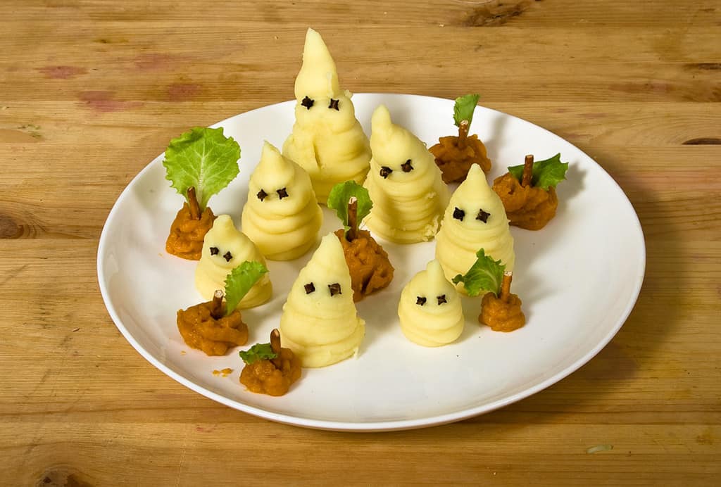 Halloween-Rezept-Kartoffelgeister für Kinder