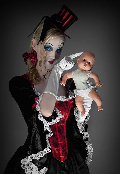 Halloween-Schminktipp Broken-Doll