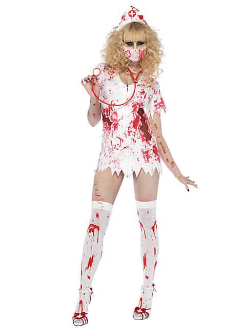 sexy halloween kostuem-zombie-krankenschwester-kostuem